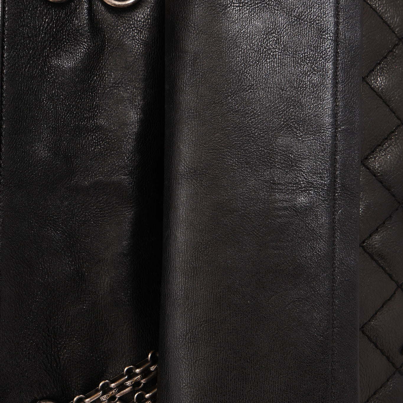 Chanel 2.55 Reissue Double Flap 225 Brasserie Charms Black Calfskin RHW