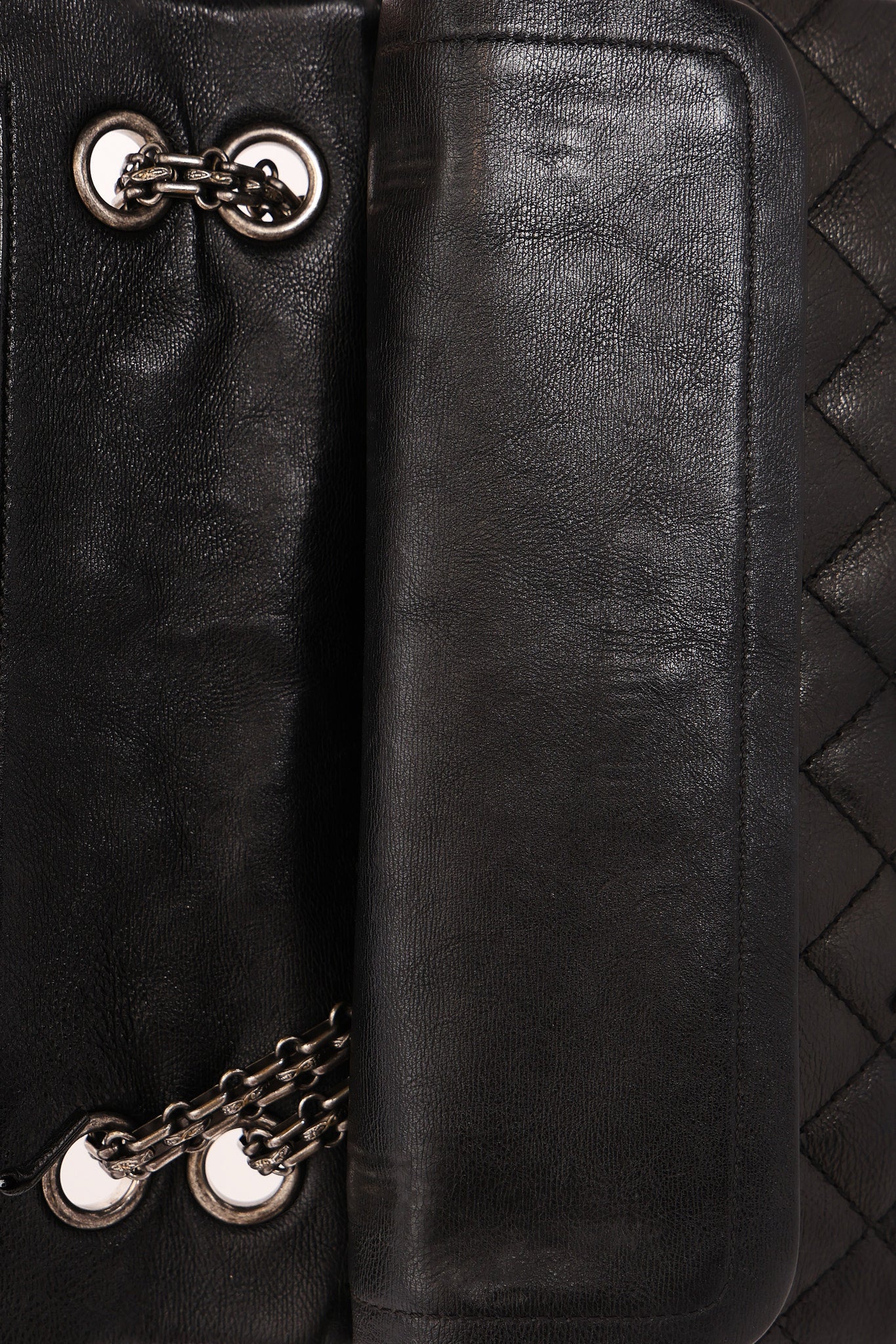 Chanel 2.55 Reissue Double Flap 225 Brasserie Charms Black Calfskin RHW