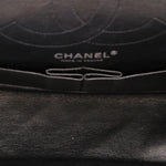 Chanel 2.55 Reissue Double Flap 225 Brasserie Charms Black Calfskin RHW
