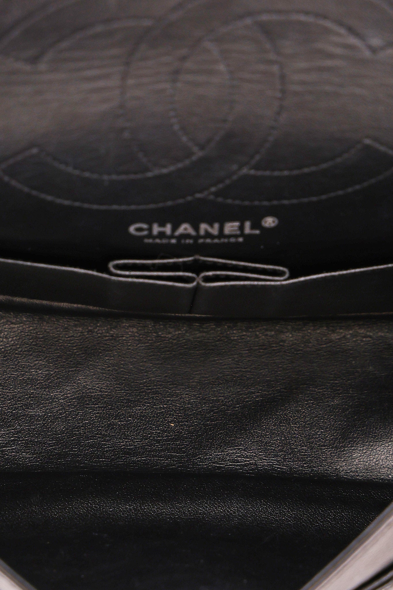 Chanel 2.55 Reissue Double Flap 225 Brasserie Charms Black Calfskin RHW