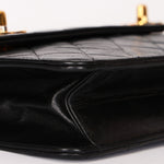 Ultra-Rare Chanel Double Turnlock Mini Briefcase Bag Black Lambskin 24K GP