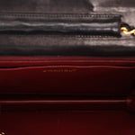 Ultra-Rare Chanel Double Turnlock Mini Briefcase Bag Black Lambskin 24K GP