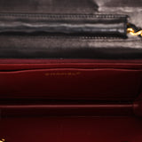 Ultra-Rare Chanel Double Turnlock Mini Briefcase Bag Black Lambskin 24K GP