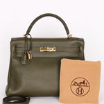 Hermès Kelly 32 Vert Olive Togo