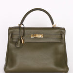 Hermès Kelly 32 Vert Olive Togo
