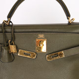 Hermès Kelly 32 Vert Olive Togo