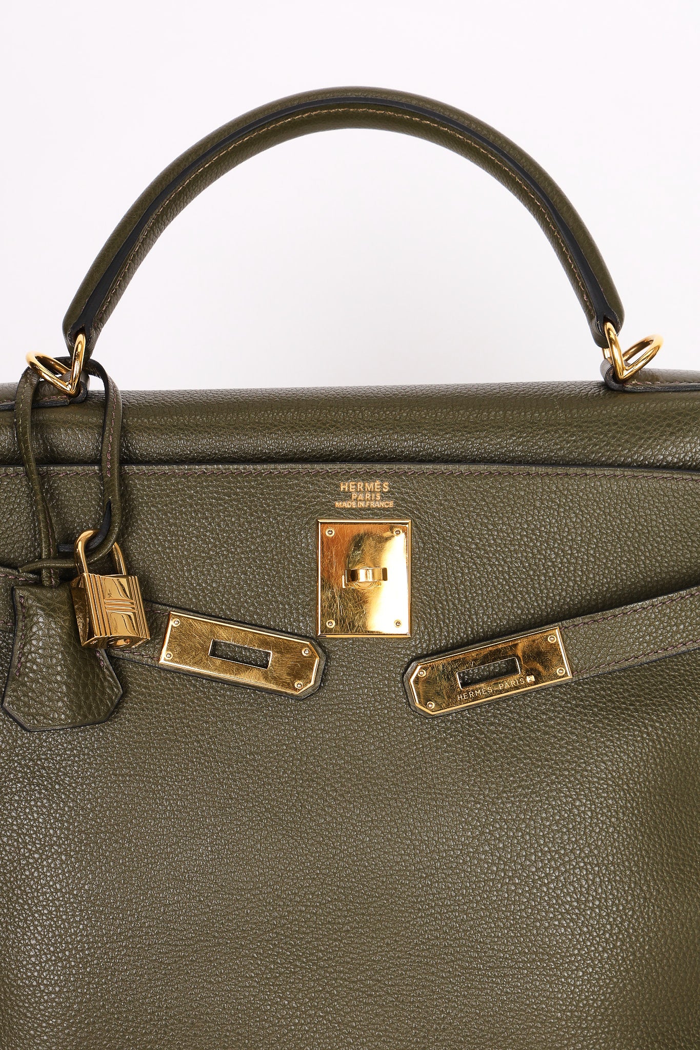 Hermès Kelly 32 Vert Olive Togo