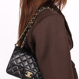 Chanel Mini Rectangular Black Lambskin 2017 CGHW
