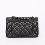 Chanel Mini Rectangular Black Lambskin CGHW