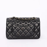 Chanel Mini Rectangular Black Lambskin CGHW