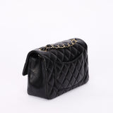 Chanel Mini Rectangular Black Lambskin CGHW