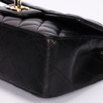 Chanel Mini Rectangular Black Lambskin CGHW