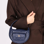 Chanel Polly Pocket Pouch Navy Caviar 2023 GHW