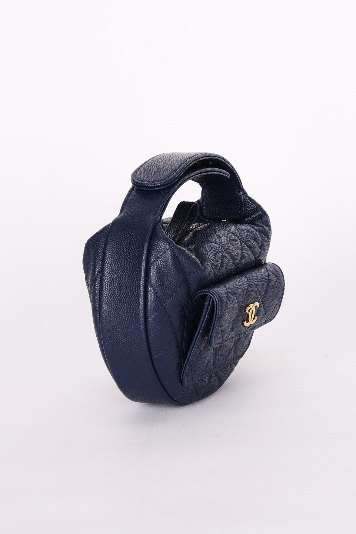 Chanel Caviar Half-Moon Top Handle Bag