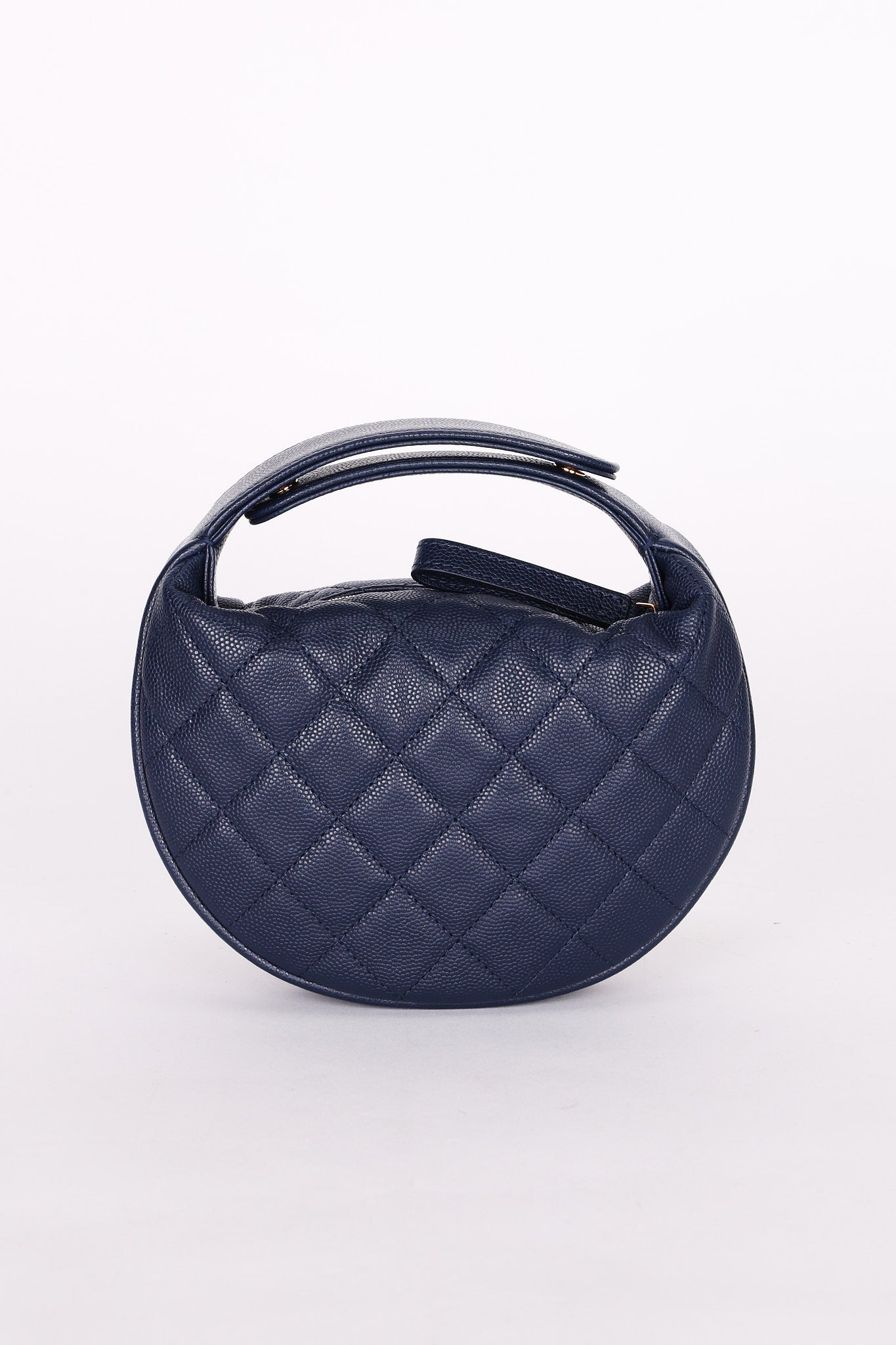 Chanel Caviar Half-Moon Top Handle Bag