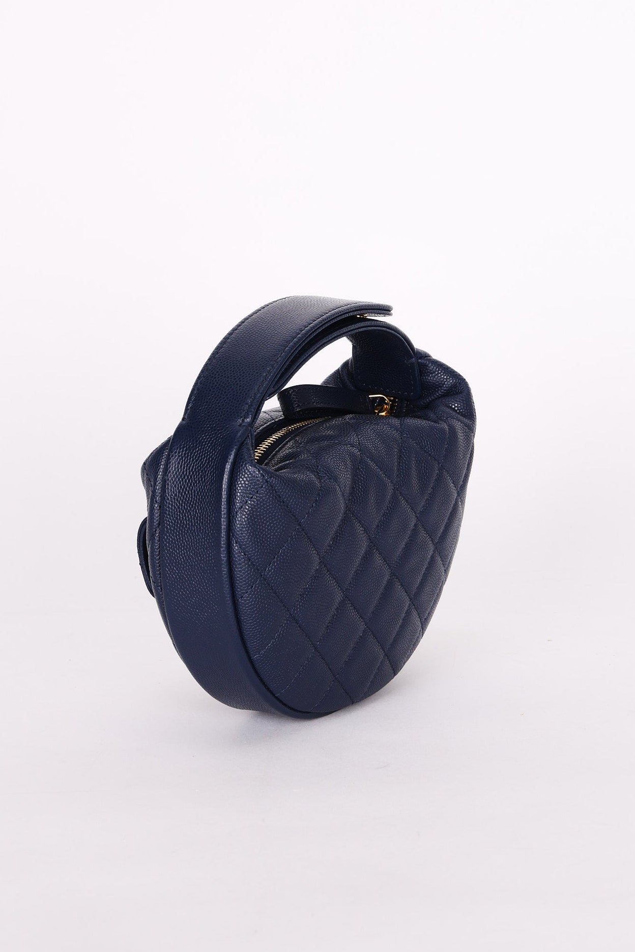 Chanel Caviar Half-Moon Top Handle Bag