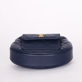 Chanel Caviar Half-Moon Top Handle Bag
