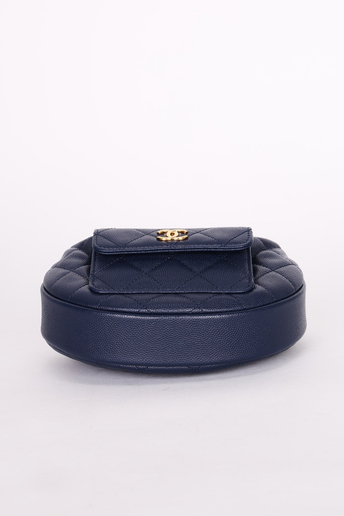 Chanel Caviar Half-Moon Top Handle Bag