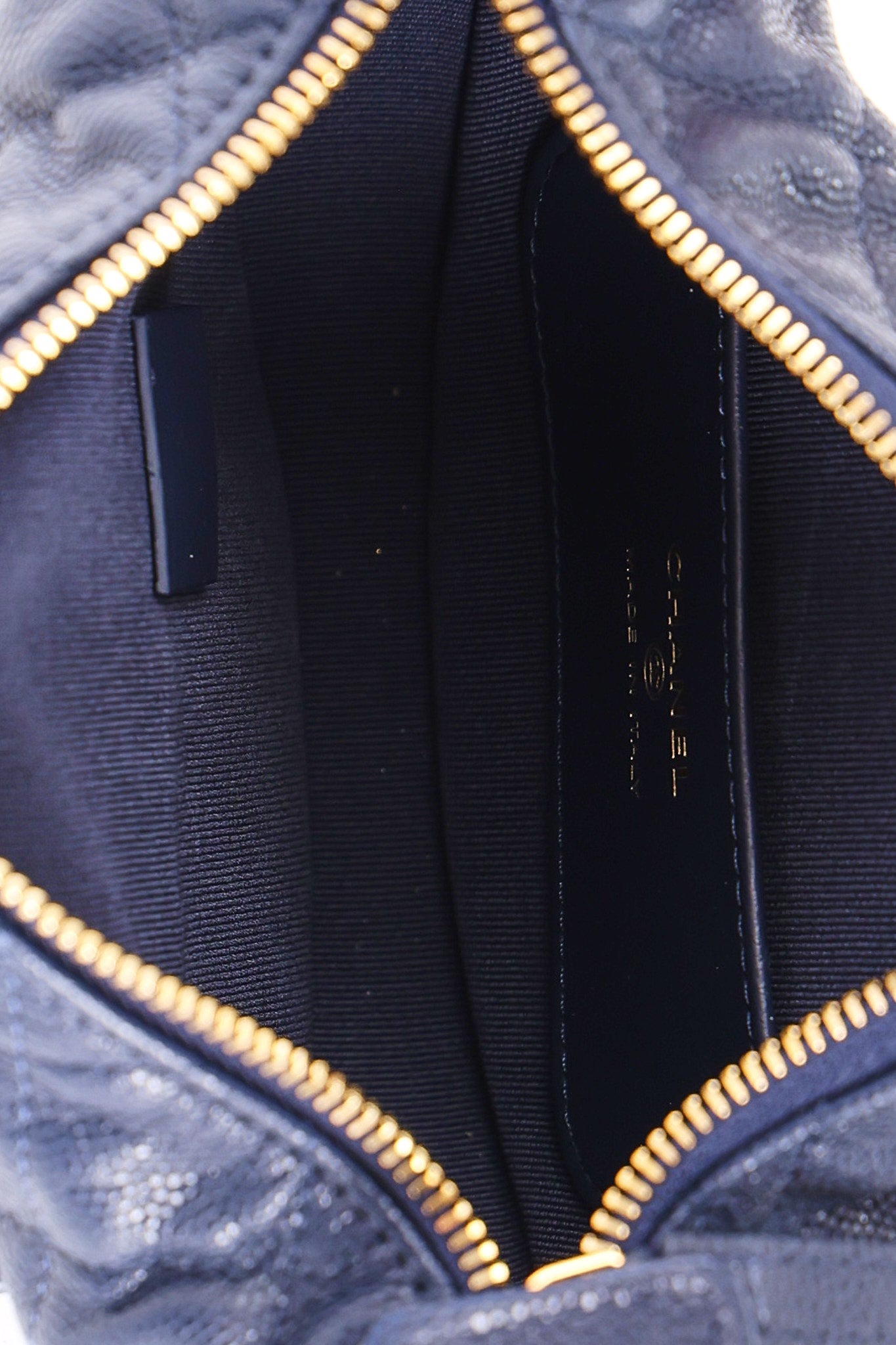 Chanel Caviar Half-Moon Top Handle Bag