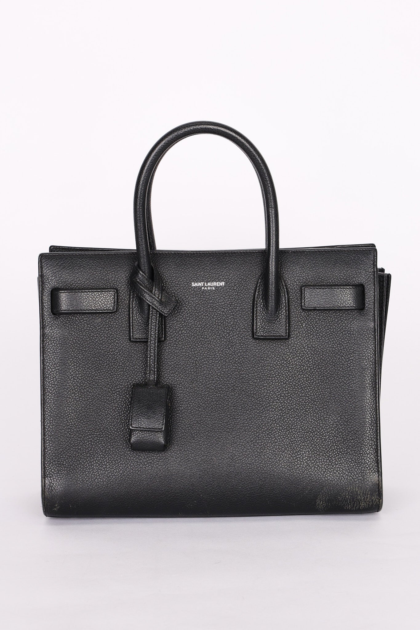 Saint Laurent Sac-De Jour Leather Top Handle Bag
