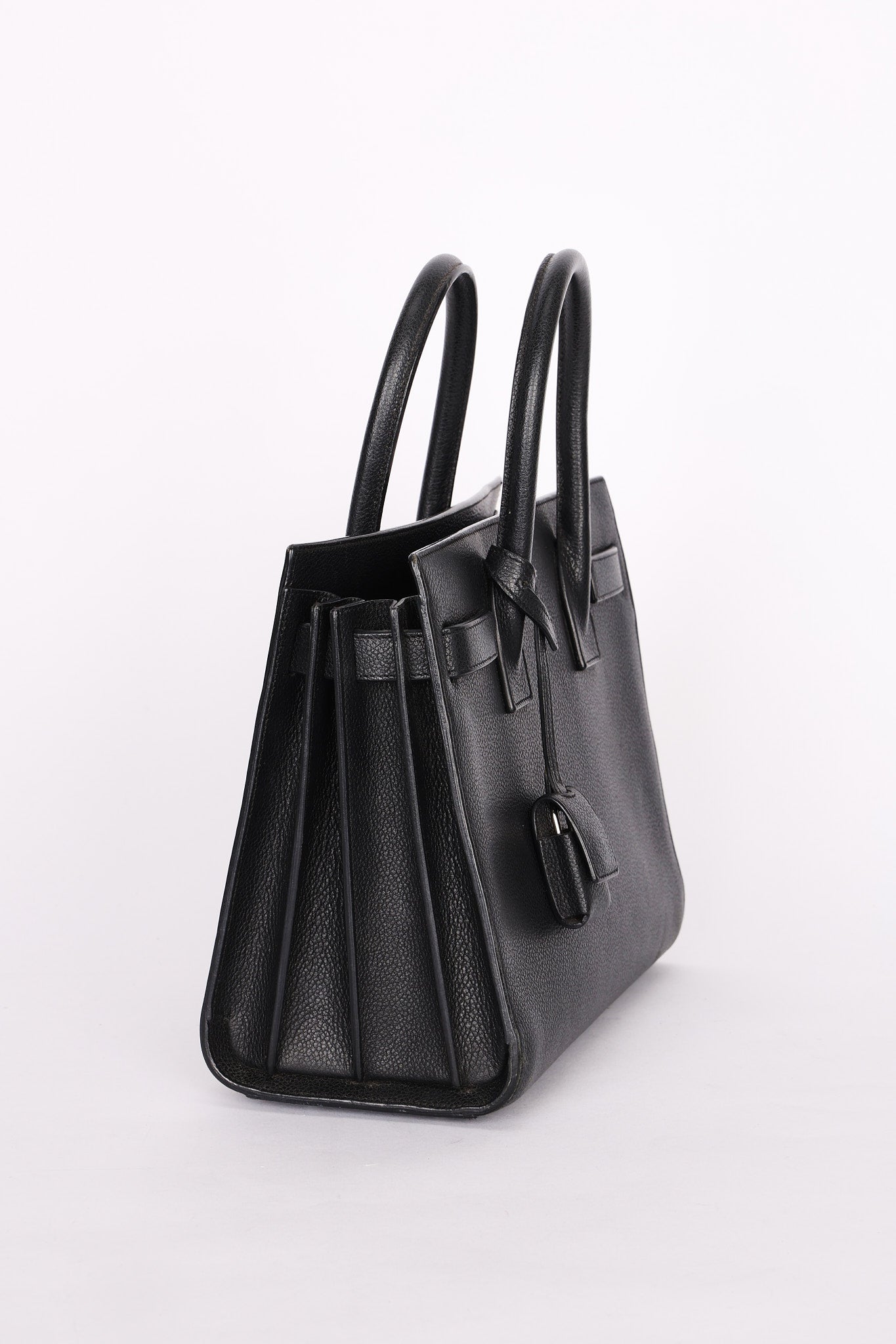 Saint Laurent Sac-De Jour Leather Top Handle Bag