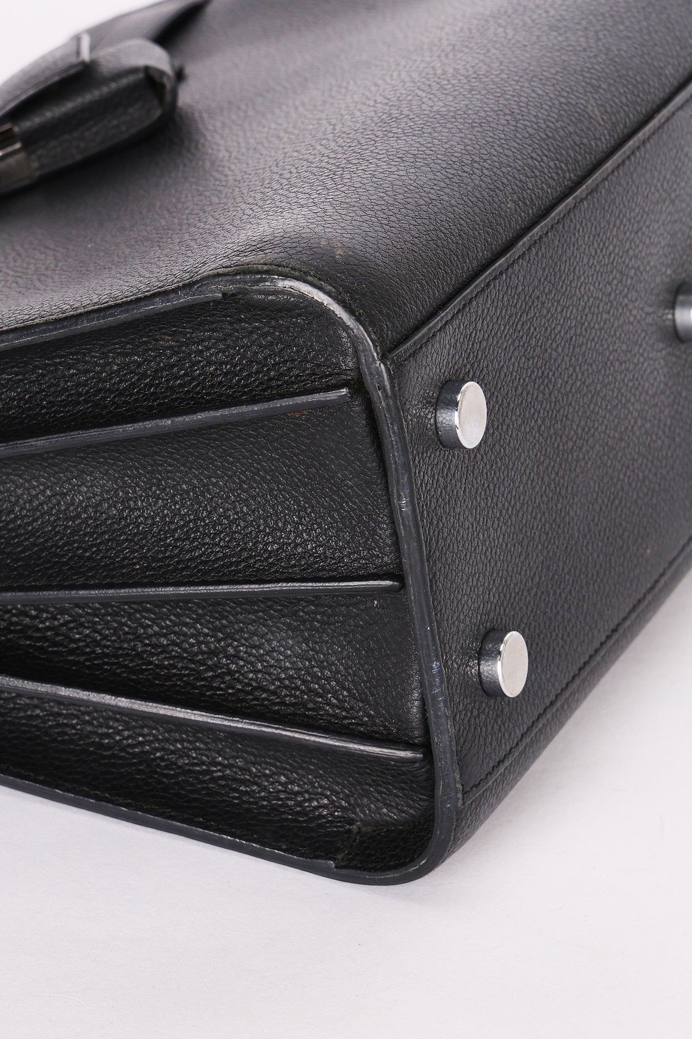 Saint Laurent Sac-De Jour Leather Top Handle Bag