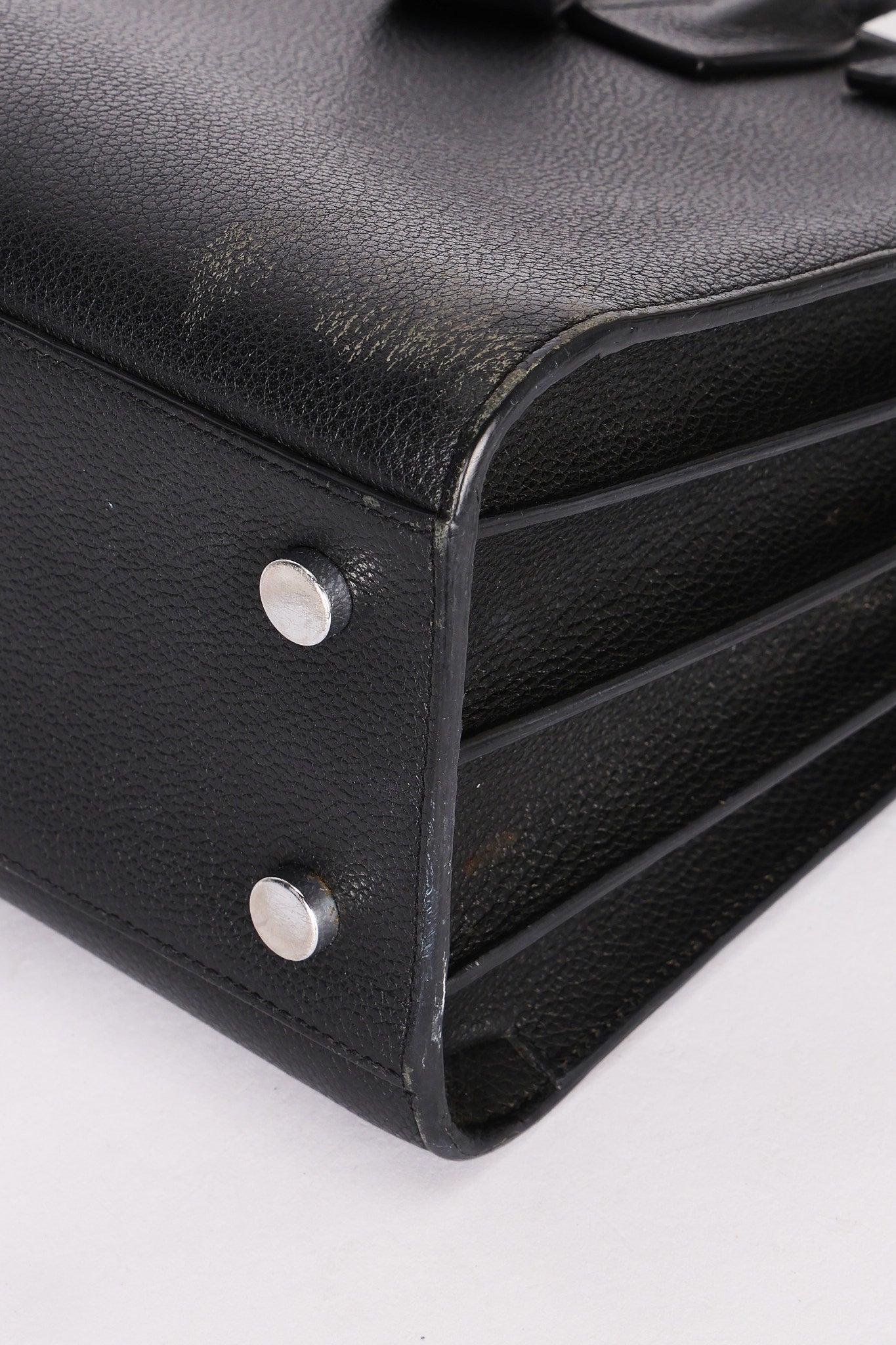 Saint Laurent Sac-De Jour Leather Top Handle Bag