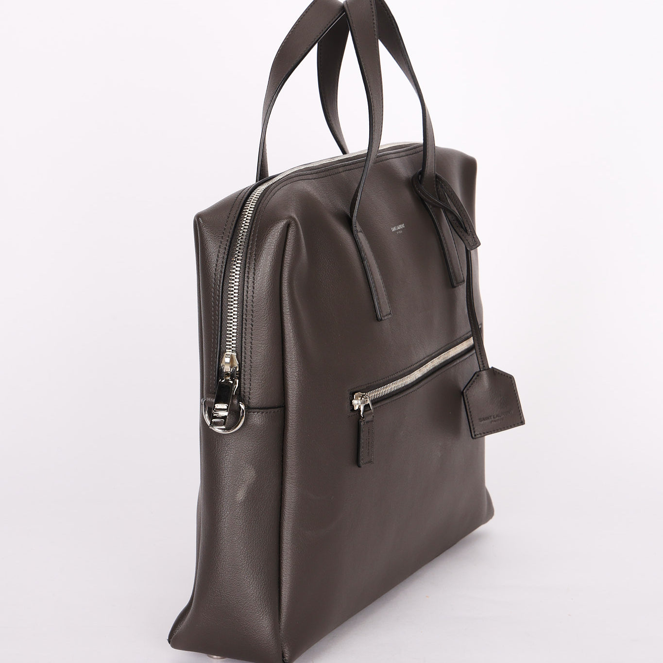 Saint Laurent Leather Sac De Jour Briefcase Bag