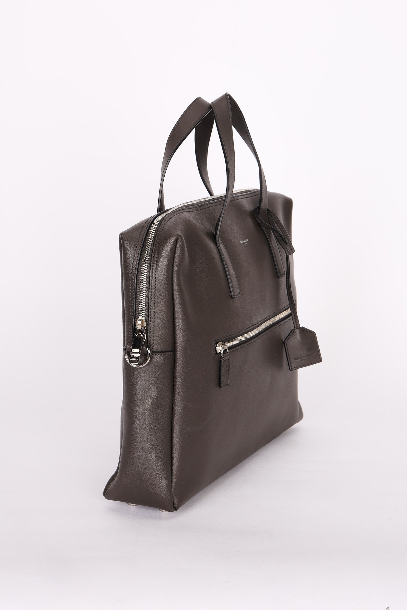 Saint Laurent Leather Sac De Jour Briefcase Bag