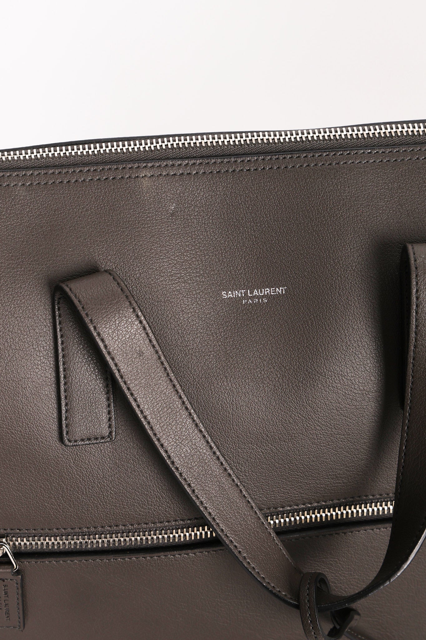 Saint Laurent Leather Sac De Jour Briefcase Bag