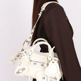 Balenciaga XS Neo Cagole City Bag Optic White Lambskin