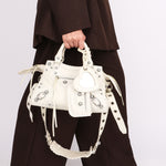 Balenciaga XS Neo Cagole City Bag Optic White Lambskin