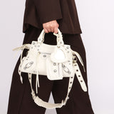 Balenciaga XS Neo Cagole City Bag Optic White Lambskin