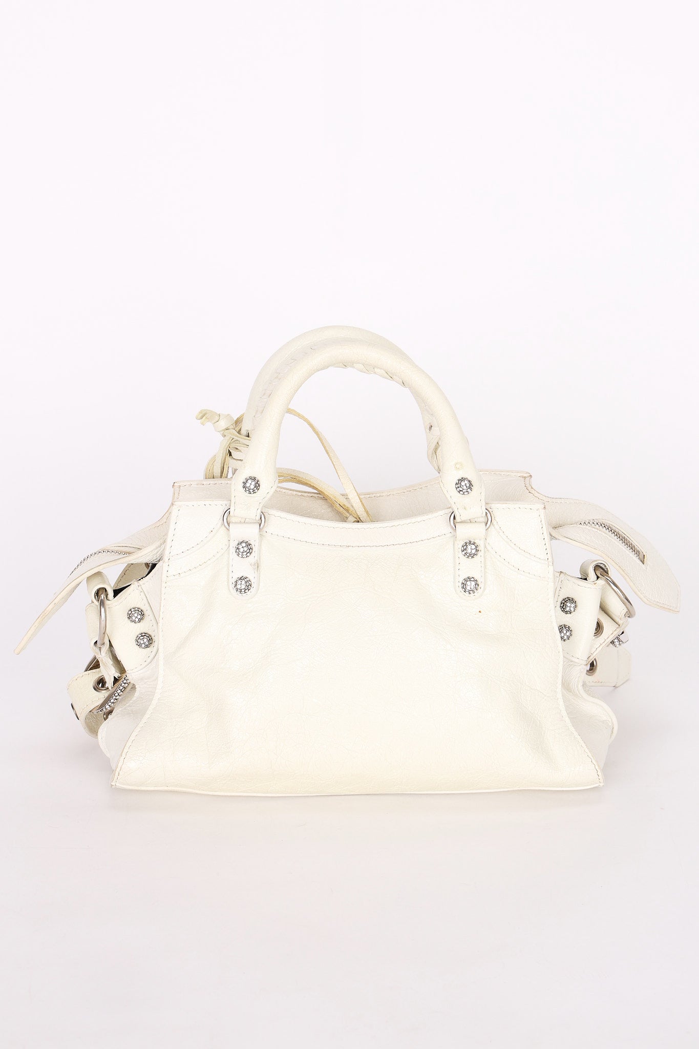 Balenciaga XS Neo Cagole City Bag White