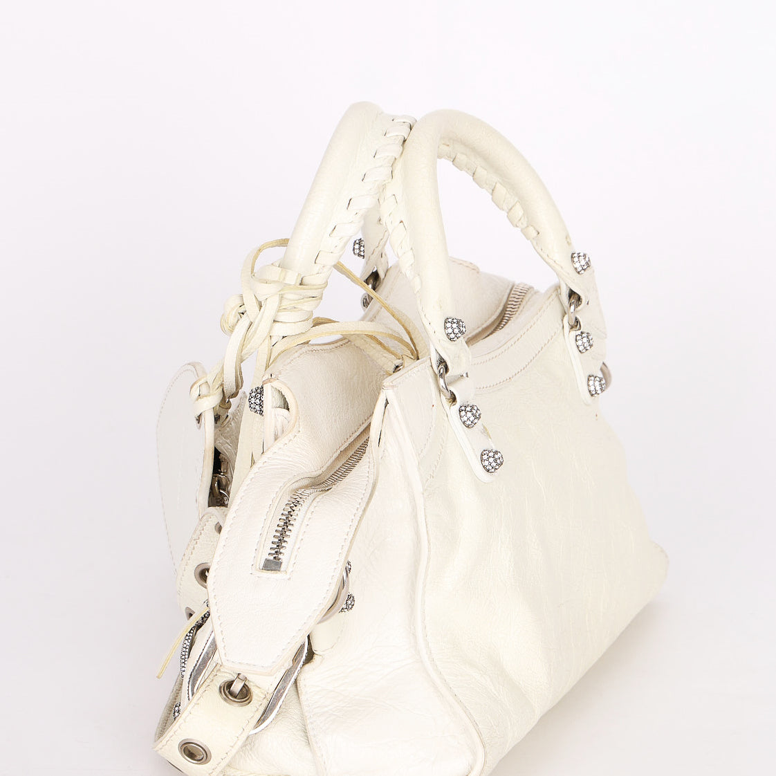Balenciaga XS Neo Cagole City Bag White