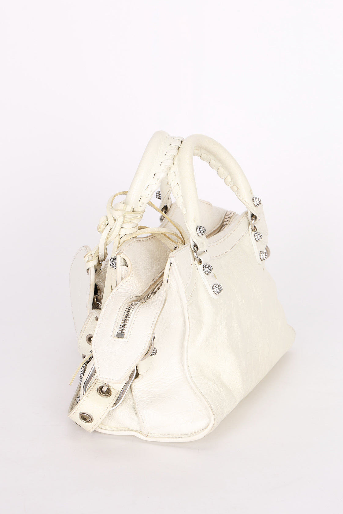 Balenciaga XS Neo Cagole City Bag White