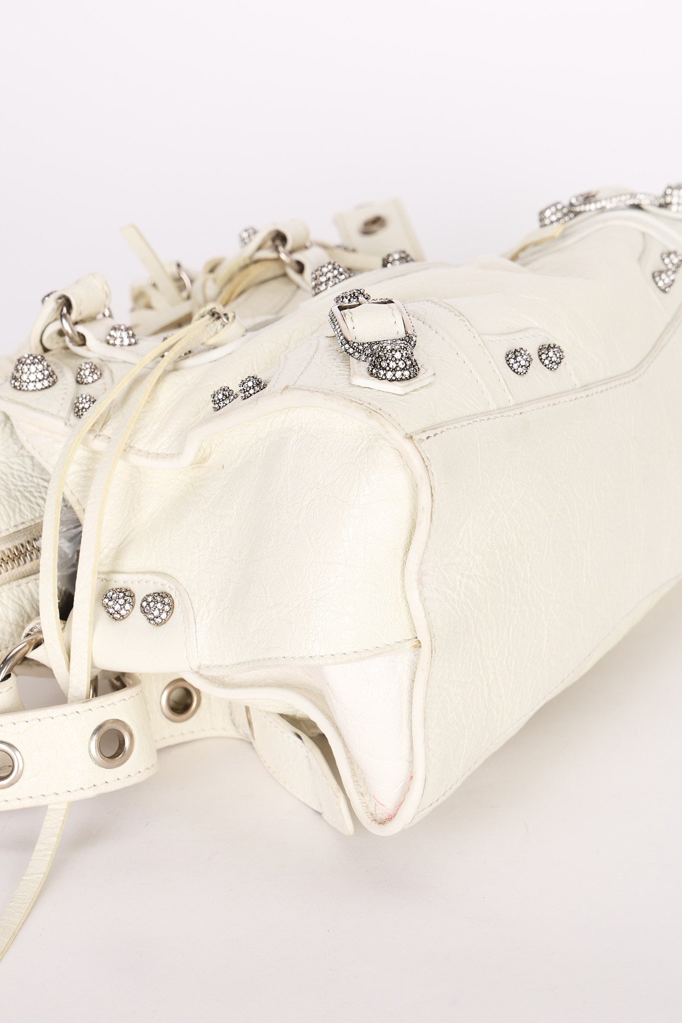 Balenciaga XS Neo Cagole City Bag White