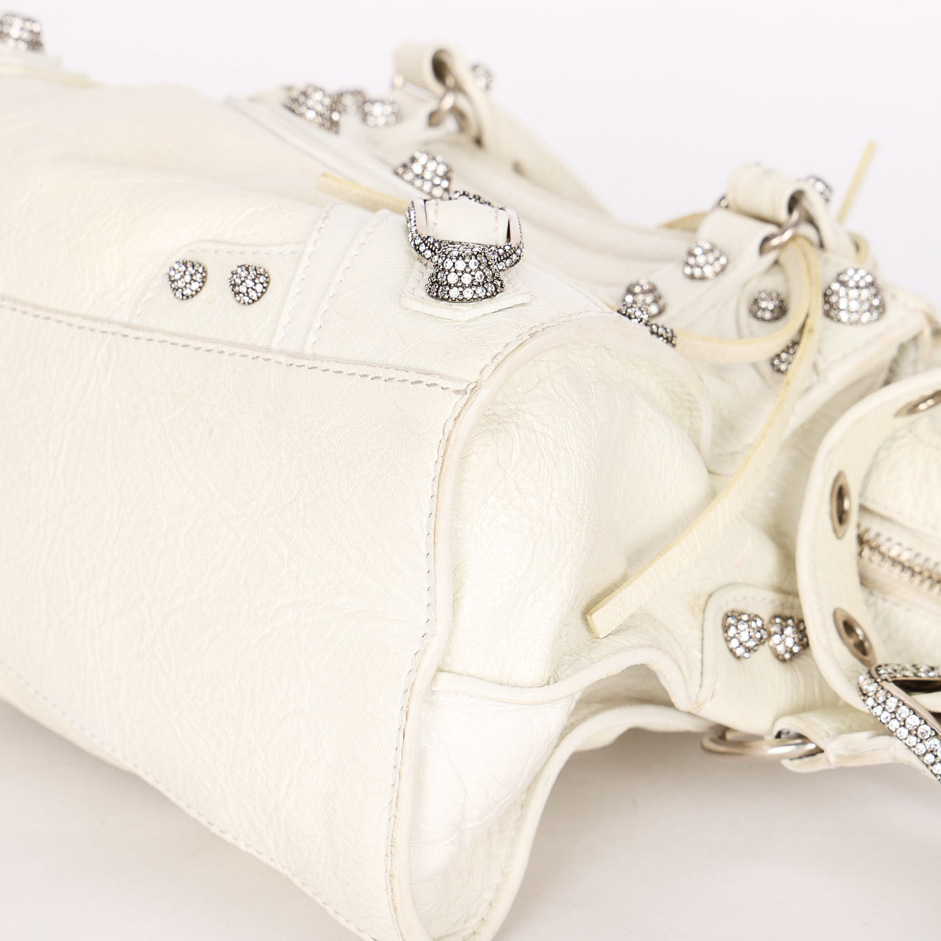 Balenciaga XS Neo Cagole City Bag White