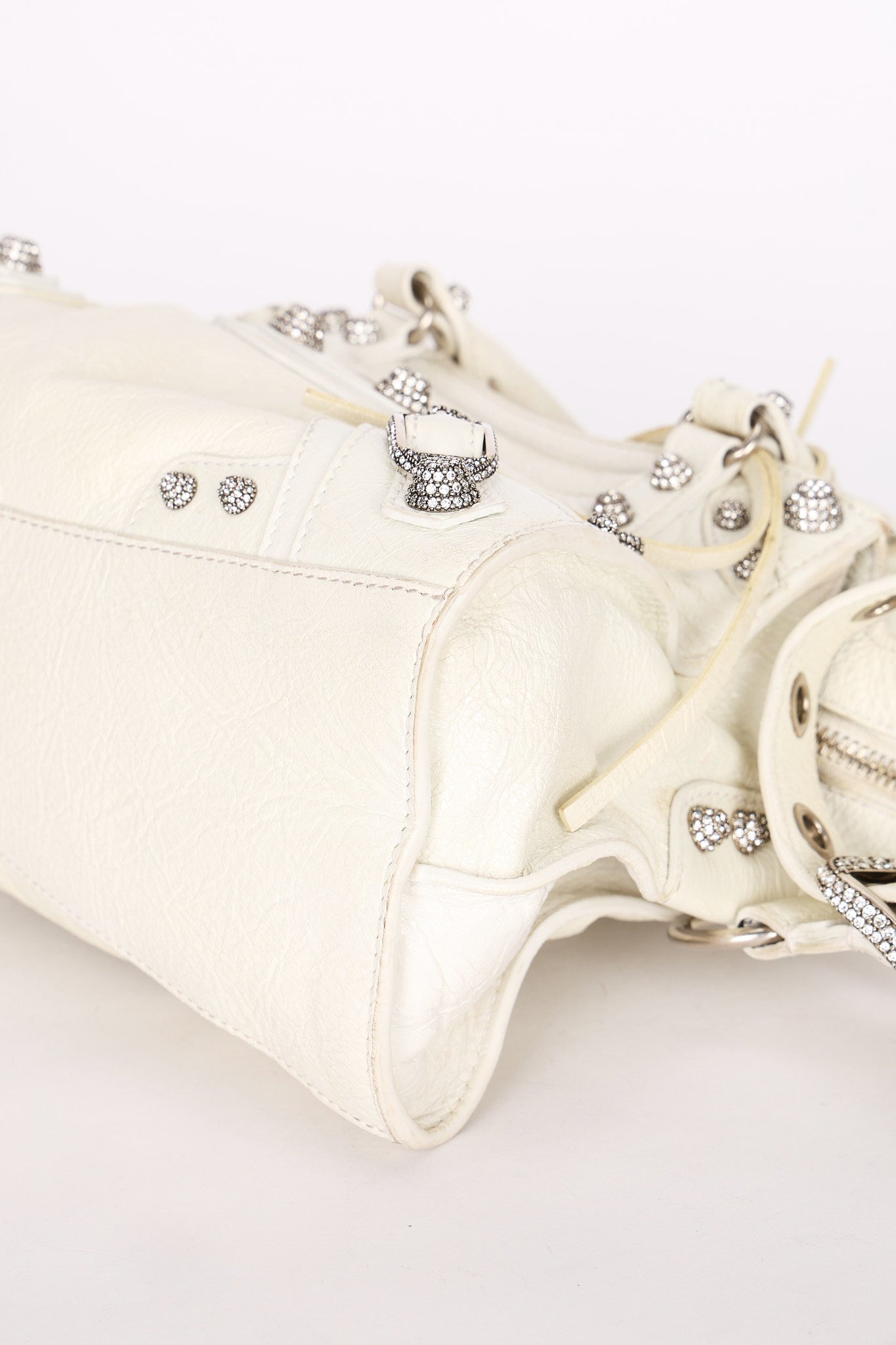 Balenciaga XS Neo Cagole City Bag White