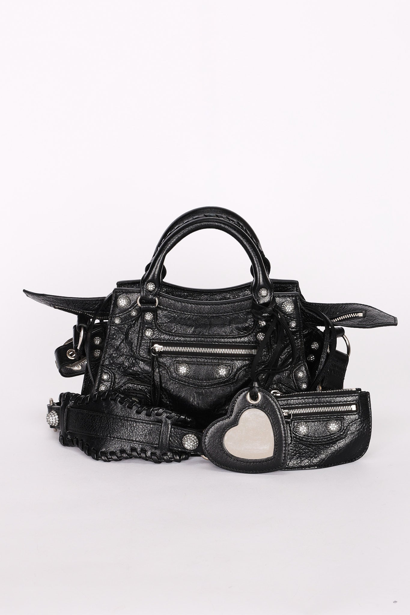 Balenciaga XS Neo Cagole City Bag Black