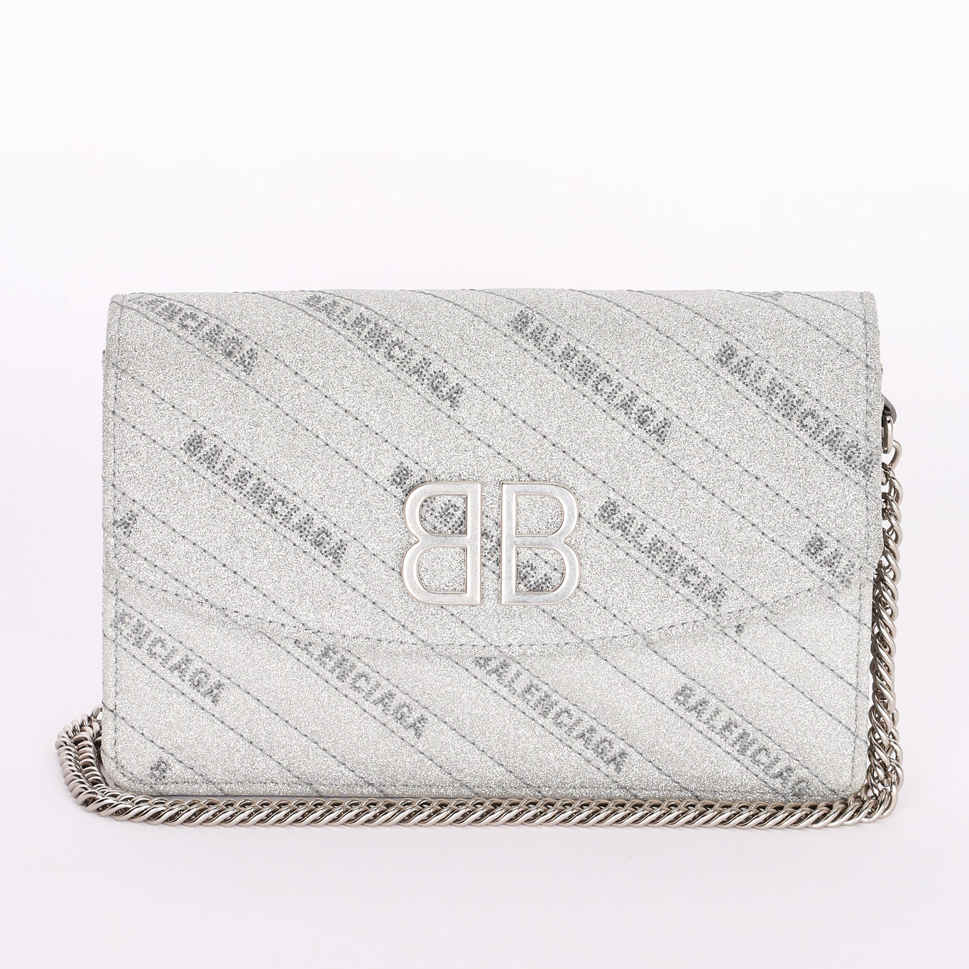 Balenciaga Shimmer Wallet on Chain