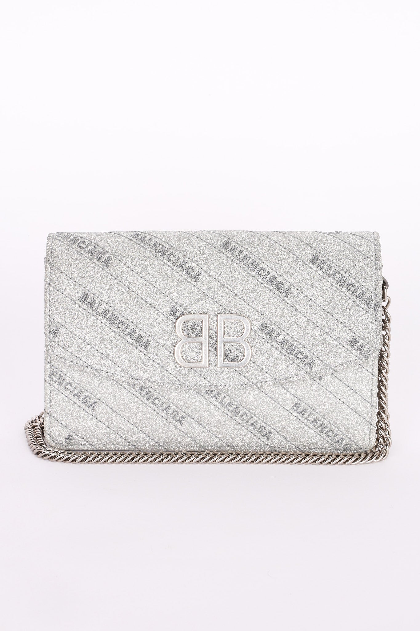 Balenciaga Shimmer Wallet on Chain