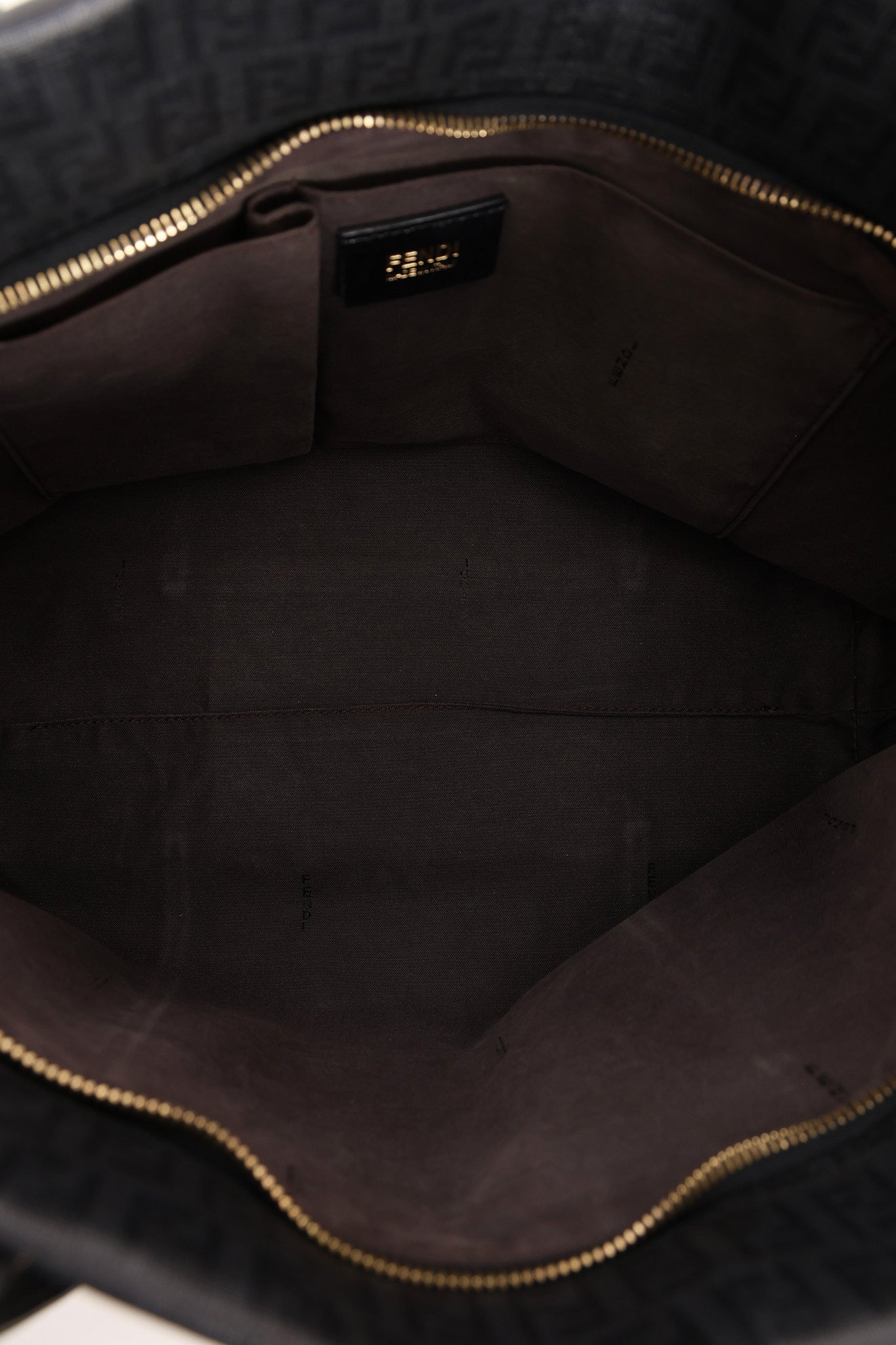 Fendi Zucchino Tote Coated Canvas
