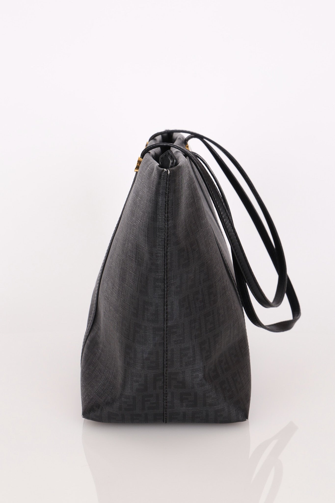Fendi Zucchino Tote Coated Canvas