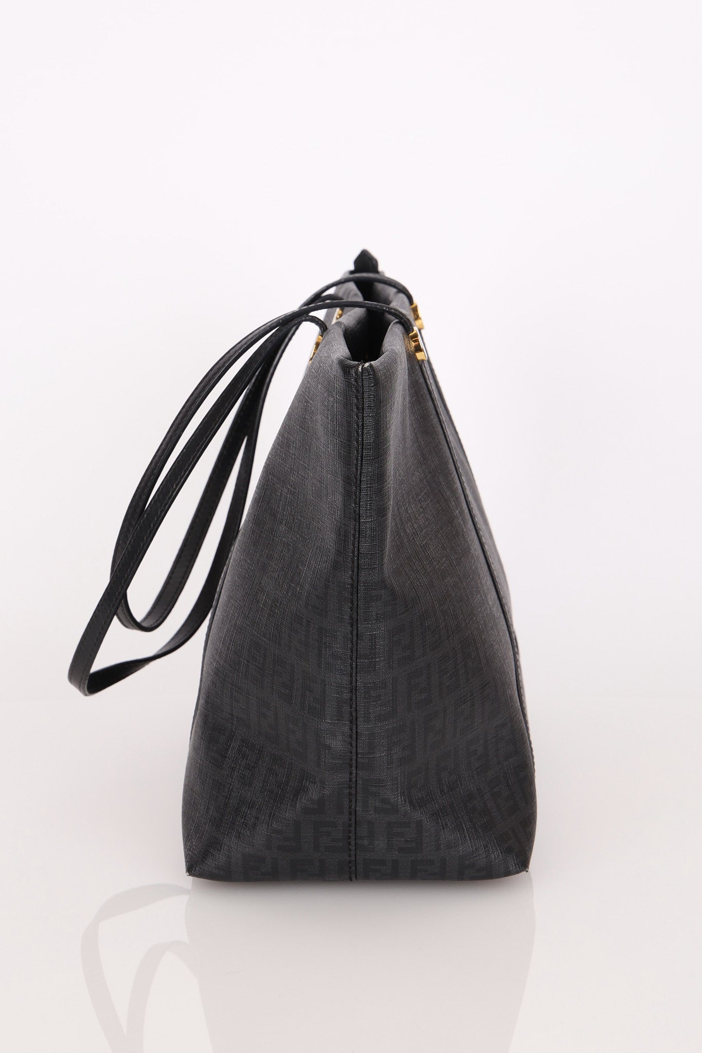 Fendi Zucchino Tote Coated Canvas