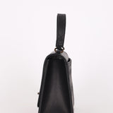 Chanel Top Handle Bag Black Lambskin AGHW