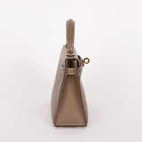 Hermès Mini Kelly Etoupe Epsom Sellier 2020 GHW