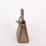 Hermès Mini Kelly Etoupe Epsom Sellier 2020 GHW
