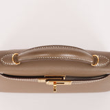 Hermès Mini Kelly Etoupe Epsom Sellier 2020 GHW