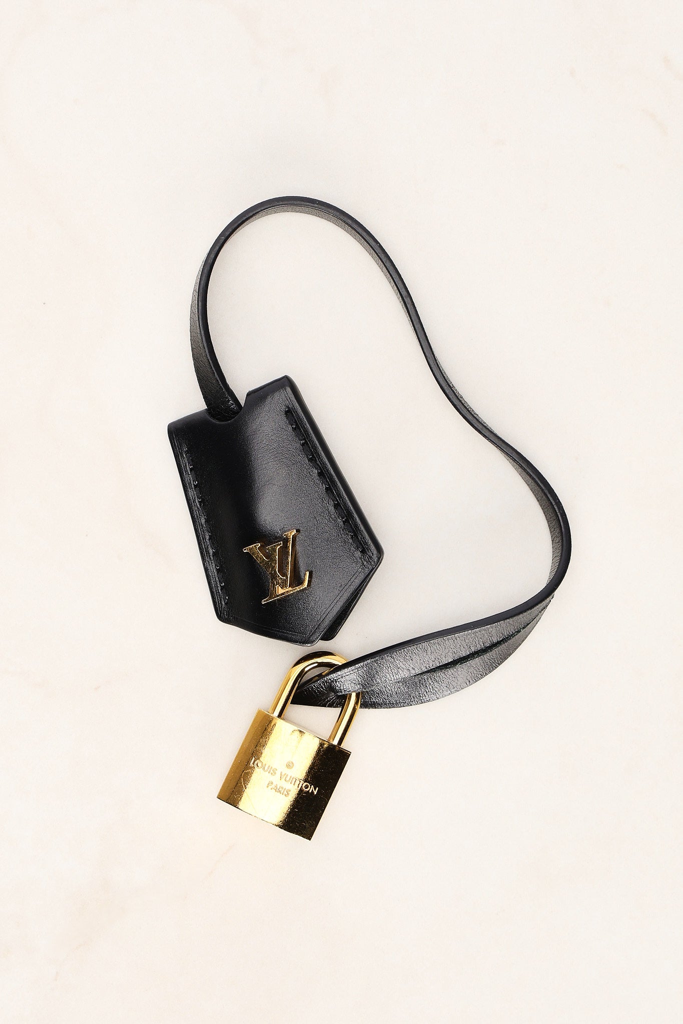 Louis Vuitton Leather Lock and Key